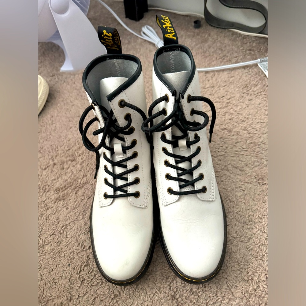 White Doc martins